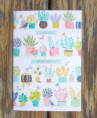 Garden Of Planters Birthday Card - Cardmore