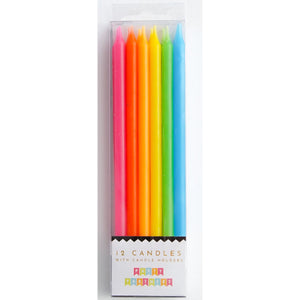 Neon 12 Candle Set Party Partners - Cardmore