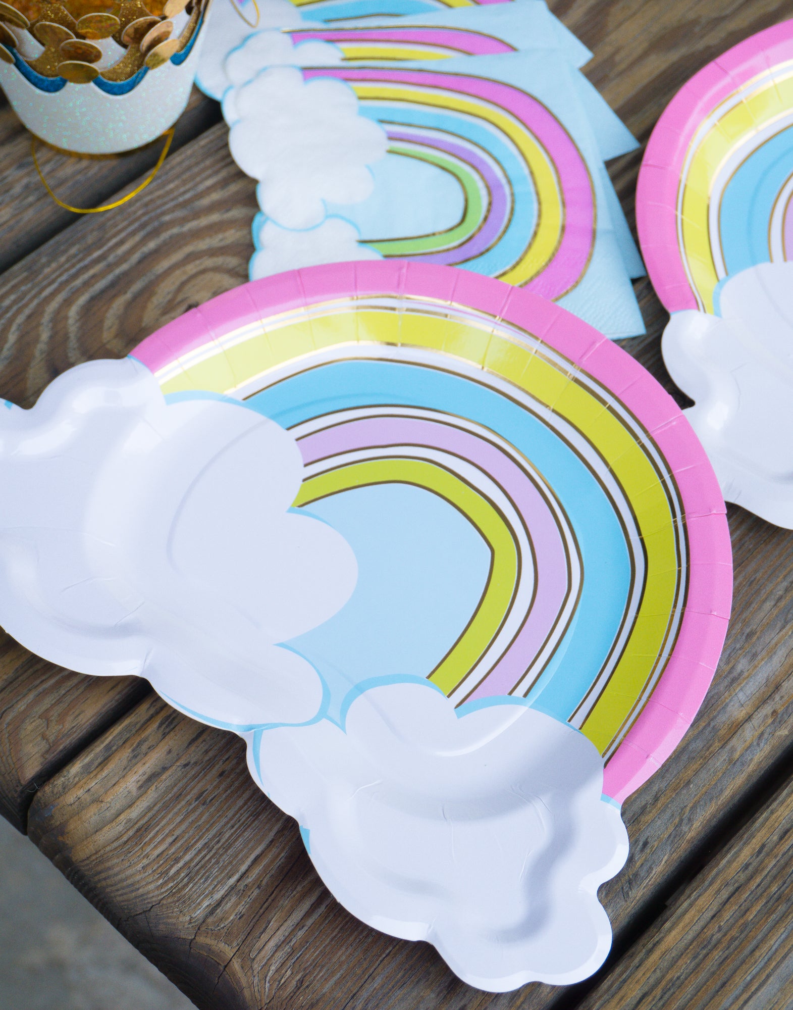 Rainbow Dessert Plates Party Partners - Cardmore