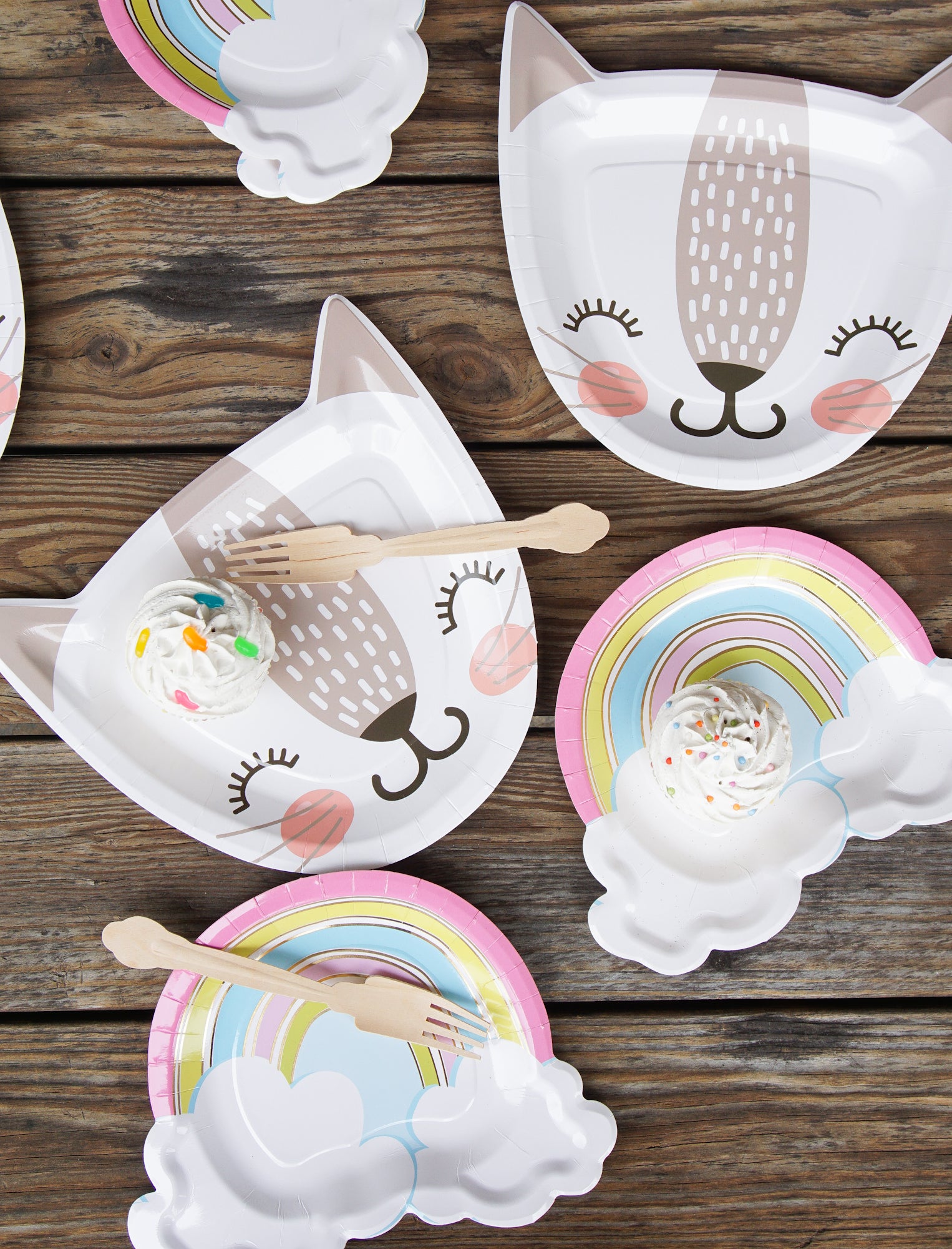 Rainbow Dessert Plates Party Partners - Cardmore