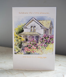 Lilac House Birthday Card - Cardmore