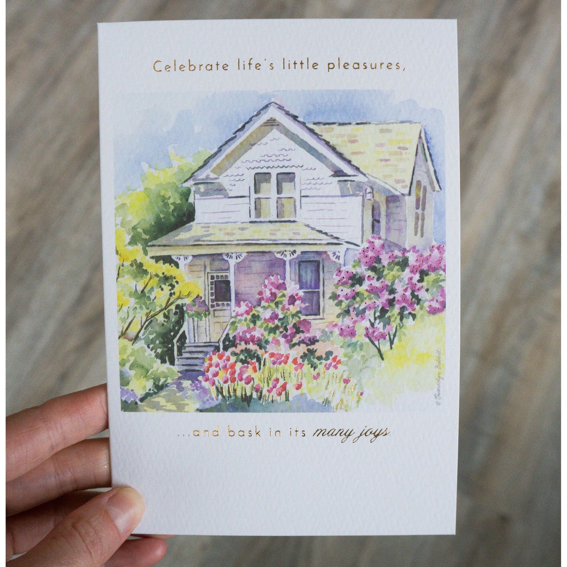 Lilac House Birthday Card - Cardmore