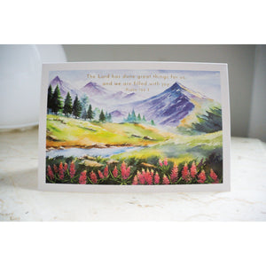 Tranquil Mountains Birthday Card - Cardmore