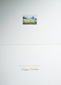 Tranquil Mountains Birthday Card - Cardmore