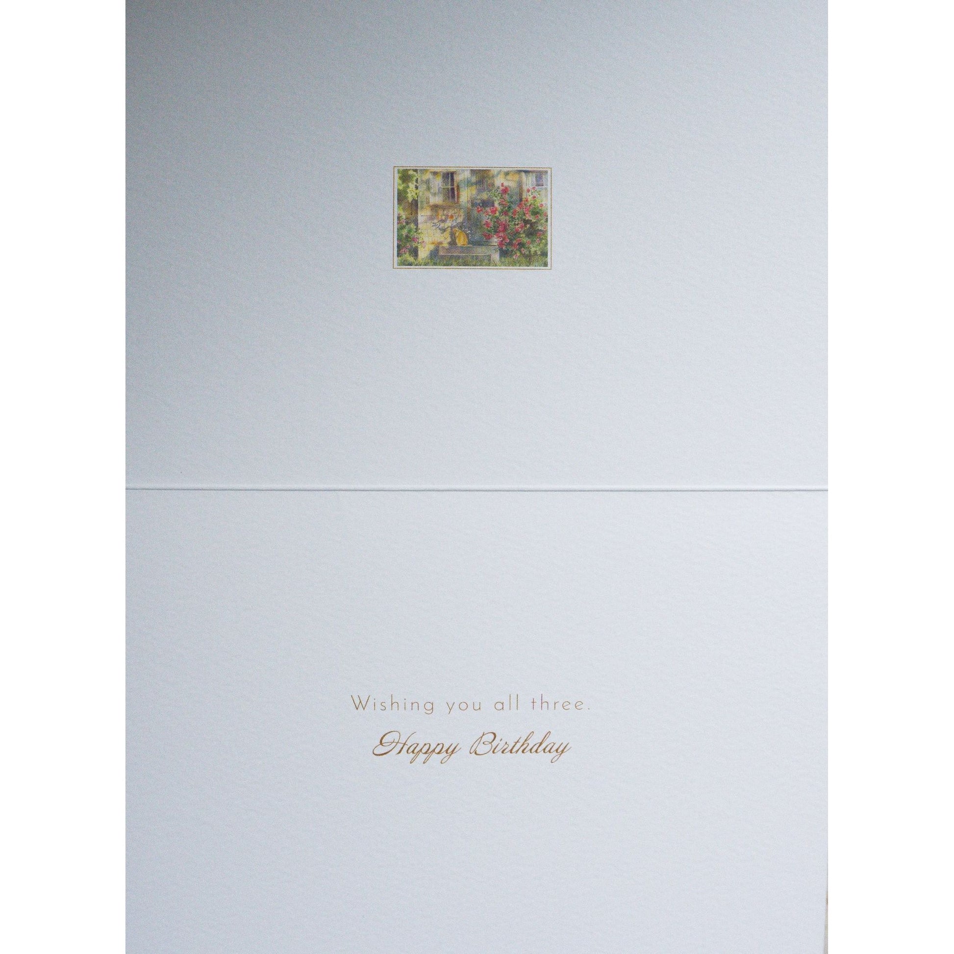 Cat and Flowers Birthday Card - Cardmore