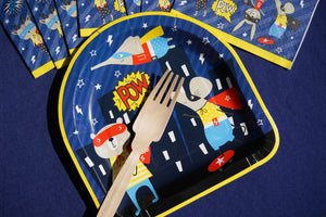 Super Heroes Dessert Plates Party Partners - Cardmore