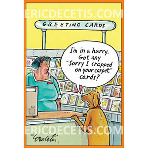 Crapped on Carpet Birthday Card Eric Decetis 30443 - Cardmore