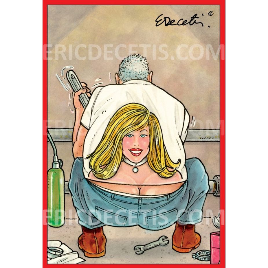 Plumber Butt Crack Birthday Card Eric Decetis 30448 - Cardmore