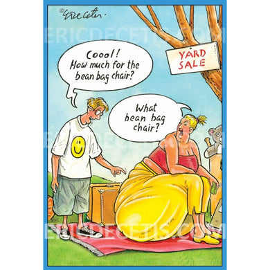 Bean Bag Chair Birthday Card Eric Decetis 30449 - Cardmore