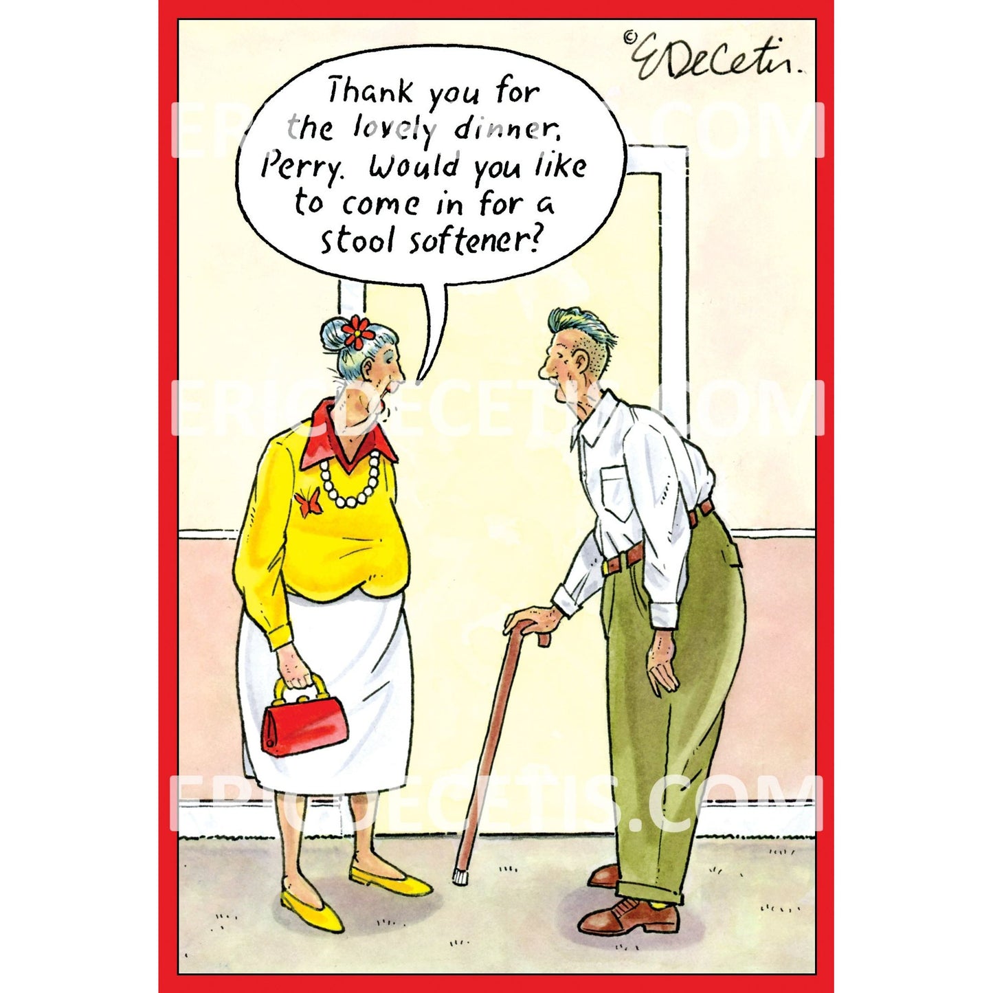 Perry Stool Softener Birthday Card Eric Decetis 30468