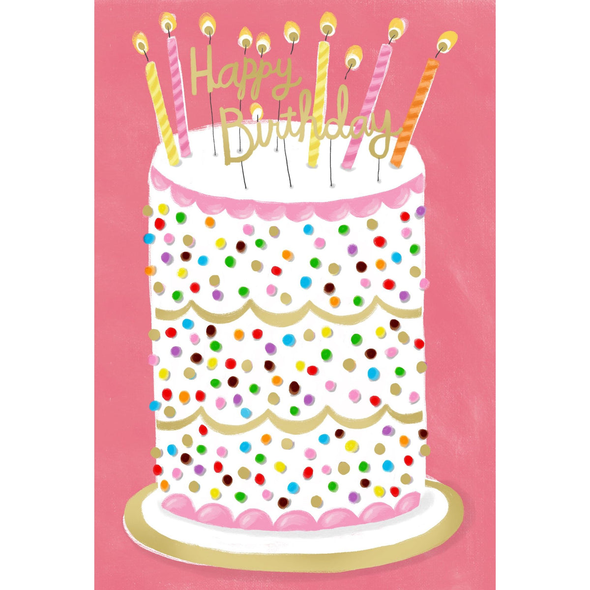 Pictura Confetti Birthday everyday greeting card with colorful confetti design for birthday celebrations.