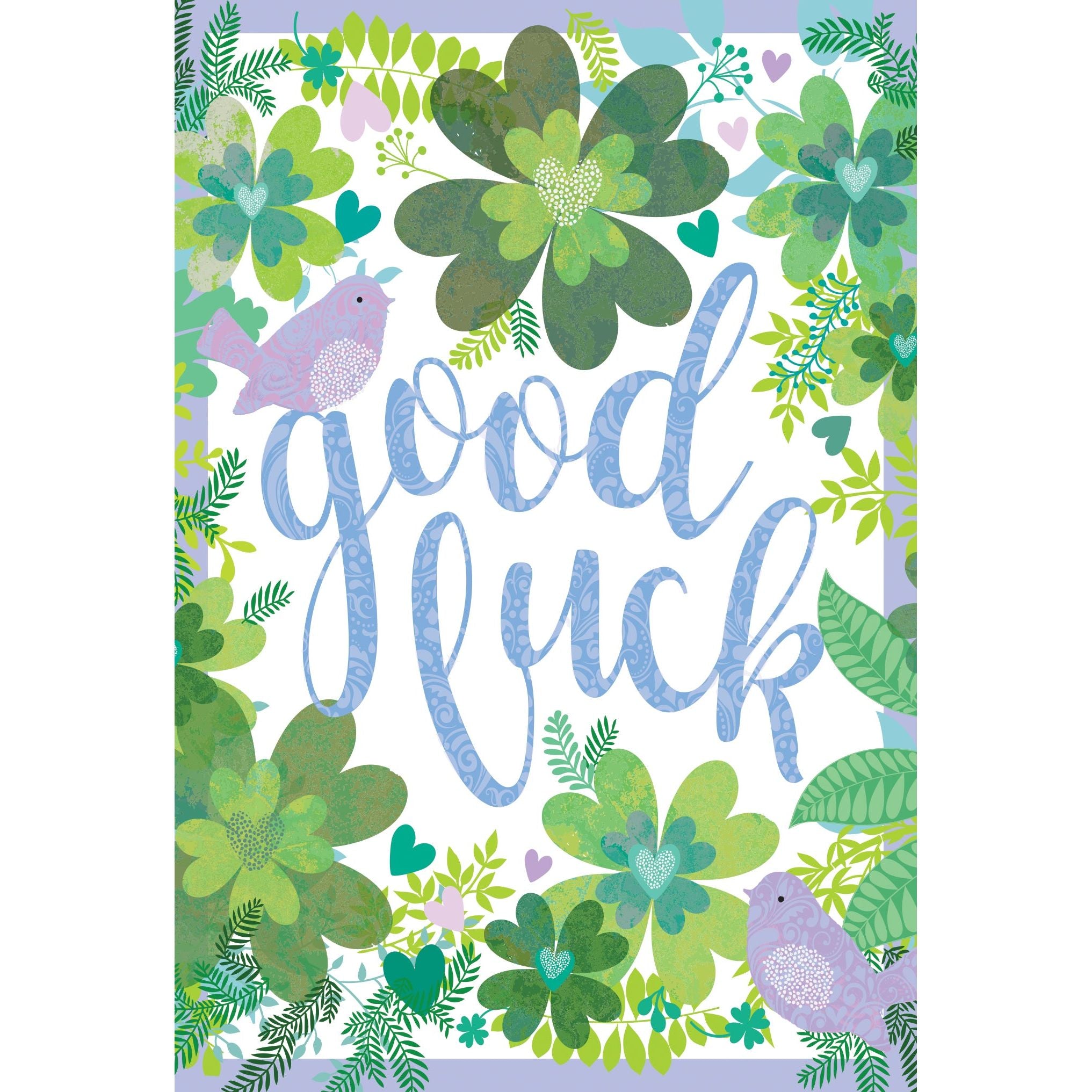 Pictura Good Luck Border card featuring a colorful design, ideal for wishing good luck to friends and family.
