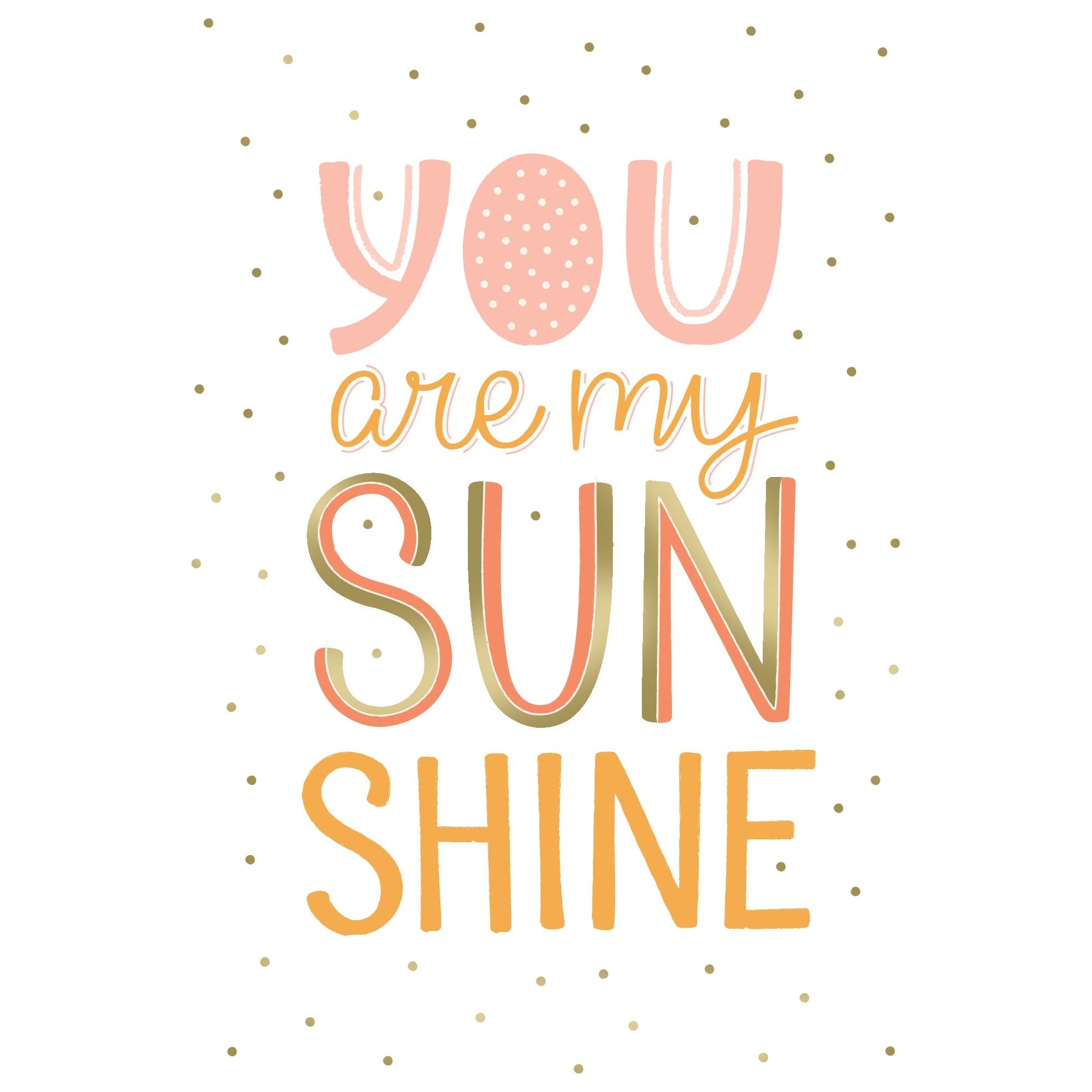 Pictura My Sunshine Caring Thoughts Card Love, an everyday card featuring a heartfelt love message with colorful design elements.