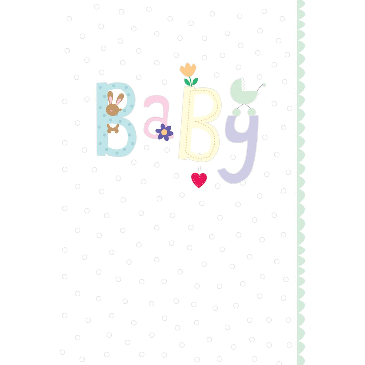 Pictura New Baby Occasion Everyday Card featuring cheerful design and greeting for celebrating a new arrival.