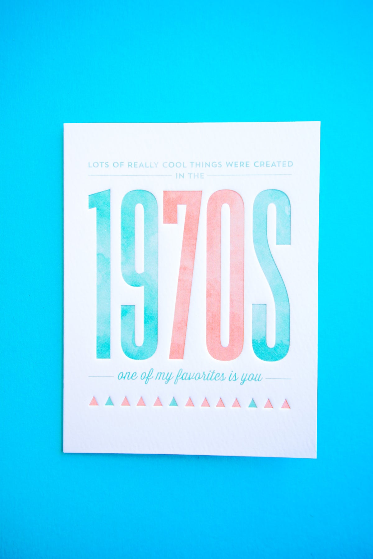 Pictura 1970s From Me To You birthday greeting card with colorful vintage design and heartfelt message.