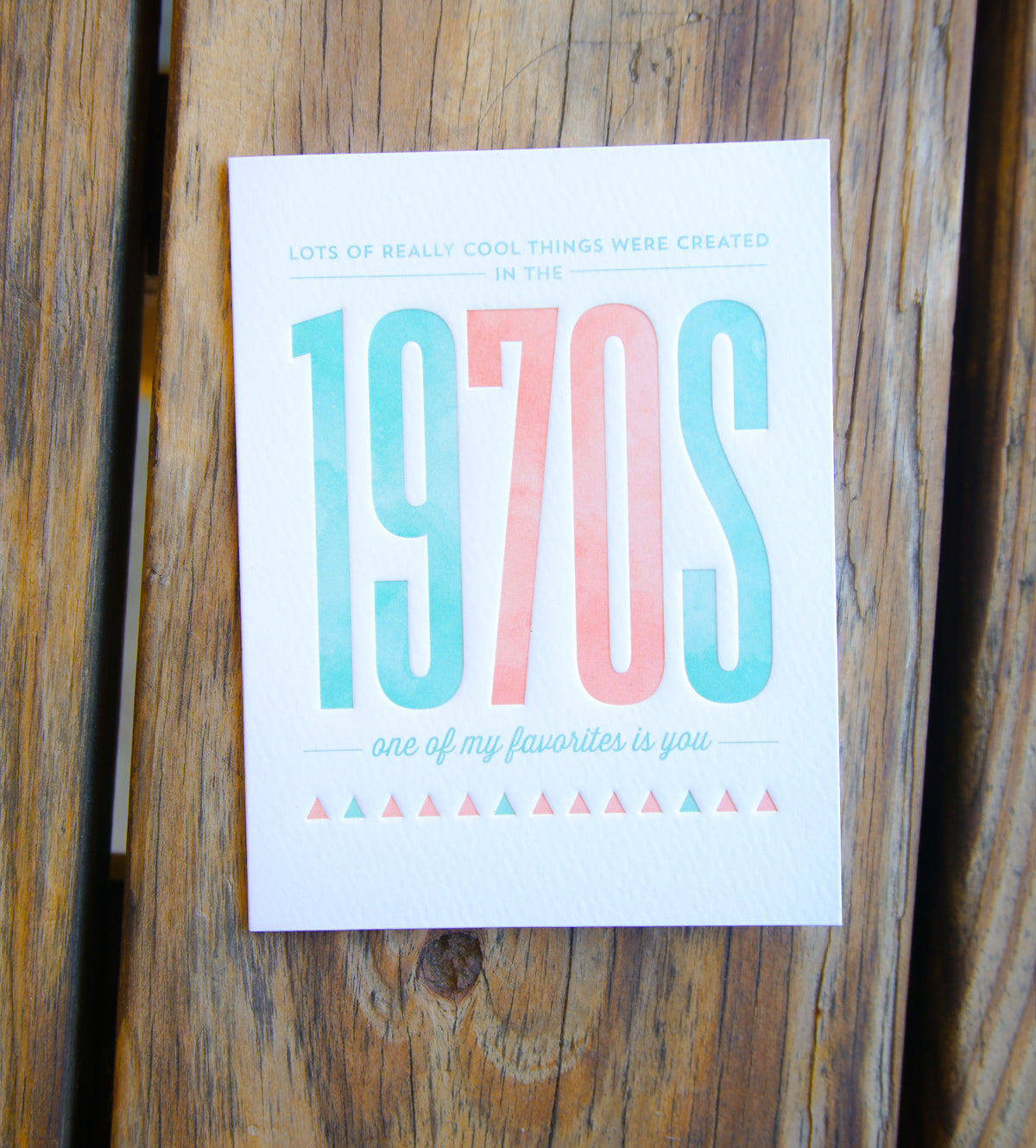 Pictura 1970s From Me To You birthday greeting card with colorful vintage design and handwritten message.