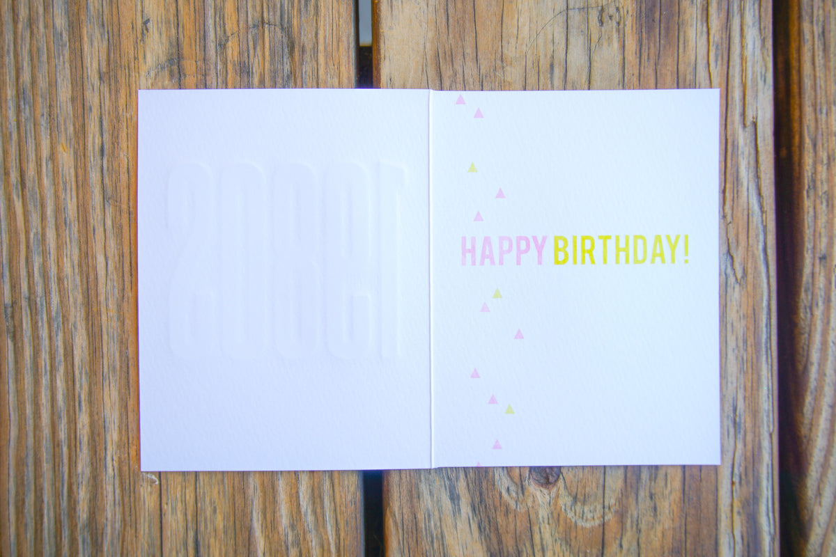 Vintage 1970s From Me To You birthday card by Pictura showing colorful floral design and handwritten message.