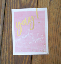 Pictura From Me To You Baby Girl greeting card with floral design and heartfelt message.