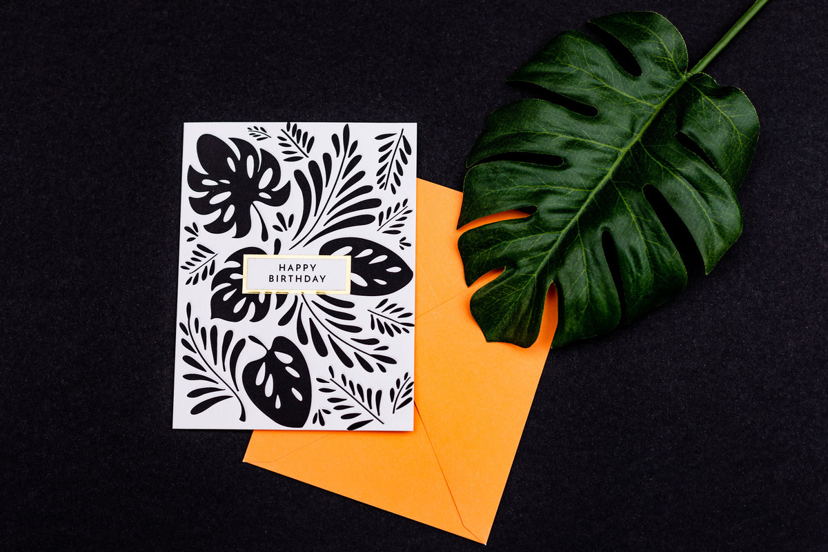 Pictura "From Me To You" birthday card featuring colorful floral design and heartfelt message inside.