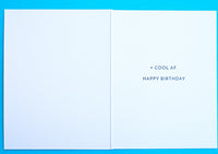 Pictura "Old and Awesome" birthday card featuring colorful lettering and cheerful design from me to you.
