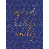 Pictura "Good Vibes Only" birthday card from me to you, featuring cheerful design and vibrant colors.
