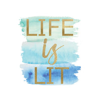 Pictura "Life Is Lit From Me To You" birthday greeting card featuring colorful, celebratory design for special occasions.