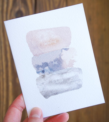 Sending Big Hugs sympathy card by Nikki Chu from Pictura, featuring heartfelt design for expressing comfort and support.