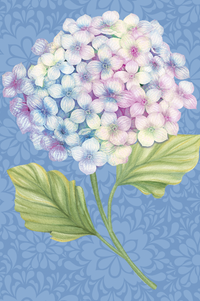 Pictura Hydrangea Smart Cloth in a bag, a versatile smart cloth with hydrangea floral pattern for cleaning or accessories.
